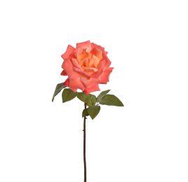 LARGE OPEN ROSE 53CM FLAME