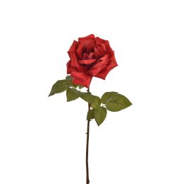 LARGE OPEN ROSE 53CM RED