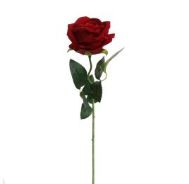 VELVET ROSE 50CM BURGUNDY