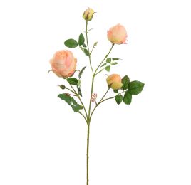 ROSEBUD SPRAY 65CM PEACH
