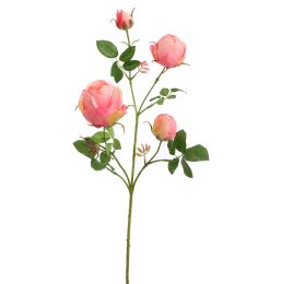 ROSEBUD SPRAY 65CM PINK