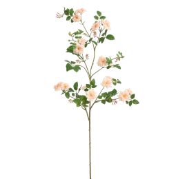 MINI GARDEN ROSE SPRAY 105CM PEACH