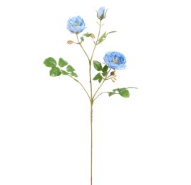 ROSE SPRAY 72CM BLUE