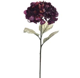 HYDRANGEA 75CM BURGUNDY