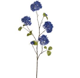 LARGE HYDRANGEA SPRAY 110CM DARK BLUE