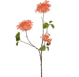 HYDRANGEA SPRAY 70CM ORANGE