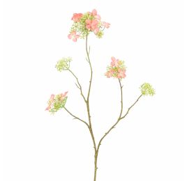 HYDRANGEA SPRAY 71CM SALMON