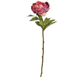 VELVET PEONY 65CM PINK