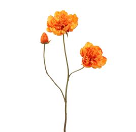 OPEN PEONY 64CM ORANGE