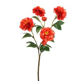 PEONY SPRAY 66CM ORANGE