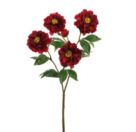 PEONY SPRAY 66CM RED