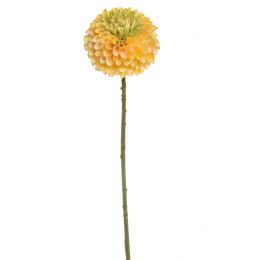 CURLED DAHLIA 64CM YELLOW