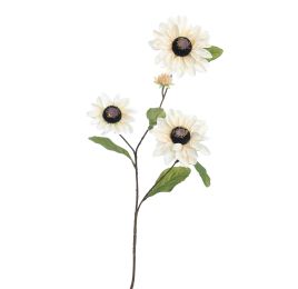 ZINNIA SPRAY 80CM CREAM