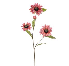 ZINNIA SPRAY 80CM MAUVE