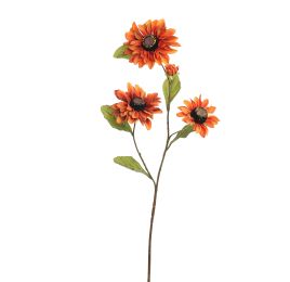ZINNIA SPRAY 80CM ORANGE