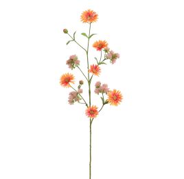 DAHLIA PLUM SPRAY 93CM ORANGE