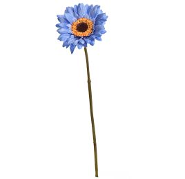 SINGLE SMALL GERBERA 36CM BLUE