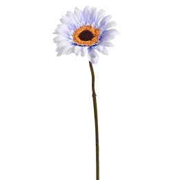 SINGLE SMALL GERBERA 36CM CREAM BLUE