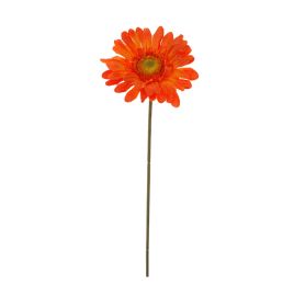 SINGLE GERBERA 56CM ORANGE