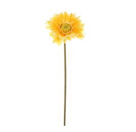 SINGLE GERBERA 56CM YELLOW