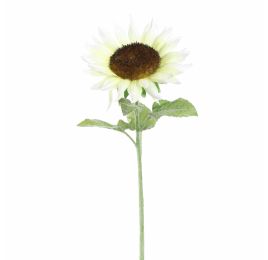 SINGLE SUNFLOWER 70CM CREAM