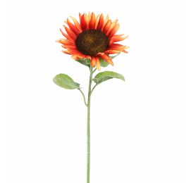 SINGLE SUNFLOWER 70CM ORANGE