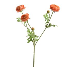 RANUNCULUS SPRAY X 3 66CM ORANGE