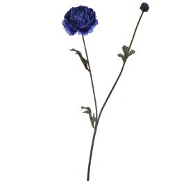 RANUNCULUS SPRAY 62CM BLUE