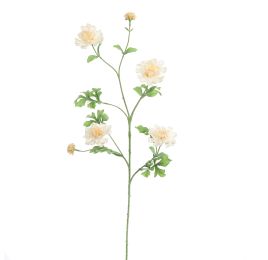 LARGE RANUNCULUS SPRAY 92CM VANILLA