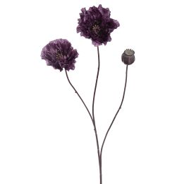 POPPY SPRAY 65CM LAVENDER