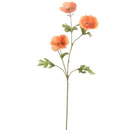 POPPY X3 SPRAY 72CM ORANGE
