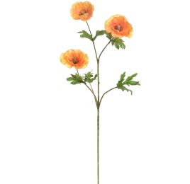 POPPY X3 SPRAY 72CM YELLOW
