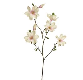 LARGE MAGNOLIA SPRAY 120CM CREAM PINK