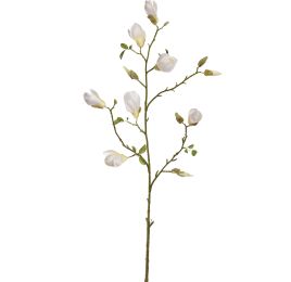 LARGE MAGNOLIA BUD SPRAY 125CM CREAM