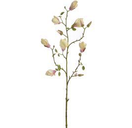LARGE MAGNOLIA BUD SPRAY 125CM CREAM PINK