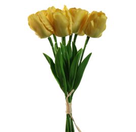 TULIP BUNDLE 33CM YELLOW
