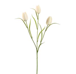 TULIP SPRAY 60CM CREAM