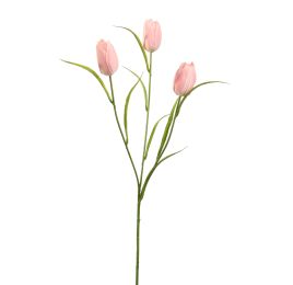 TULIP SPRAY 60CM PINK
