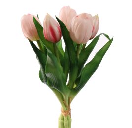 TULIP X5 BUNDLE 30CM LIGHT PINK