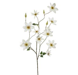 LARGE CLEMATIS SPRAY 125CM CREAM