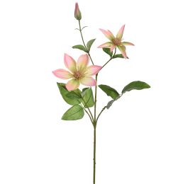 CLEMATIS SPRAY 65CM PINK