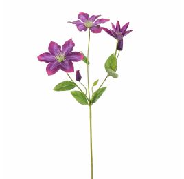 CLEMATIS SPRAY 67CM PURPLE