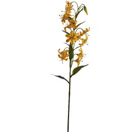 MINI LILY SPRAY W/15 FLOWER YELLOW