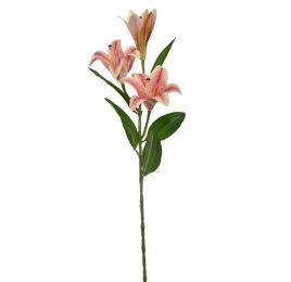 LILY X3 SPRAY 70CM CREAM PINK