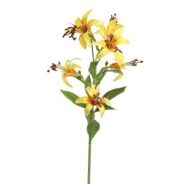 MINI LILY BRANCH 65CM YELLOW