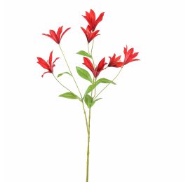 TIGER LILY SPRAY 84CM RED