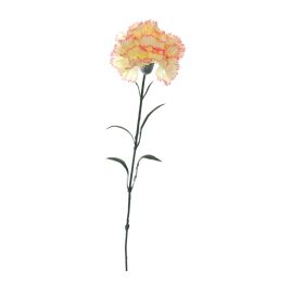 SINGLE CARNATION 60CM YELLOW PINK