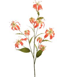 LARGE GLORIOSA SPRAY X 9 125CM ORANGE