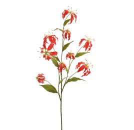 LARGE GLORIOSA SPRAY X 9 125CM RED