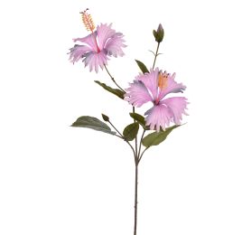 HIBISCUS SPRAY 70CM LILAC